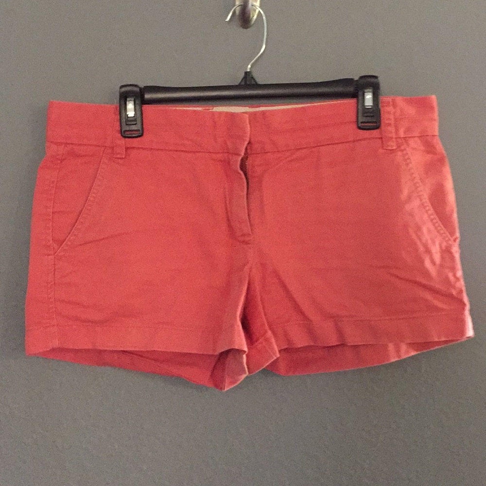 Dusty rose 3in J.Crew chino shorts